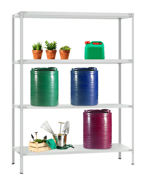 Стеллаж металлический Титан МС-900 2500x1000x400 4 полки